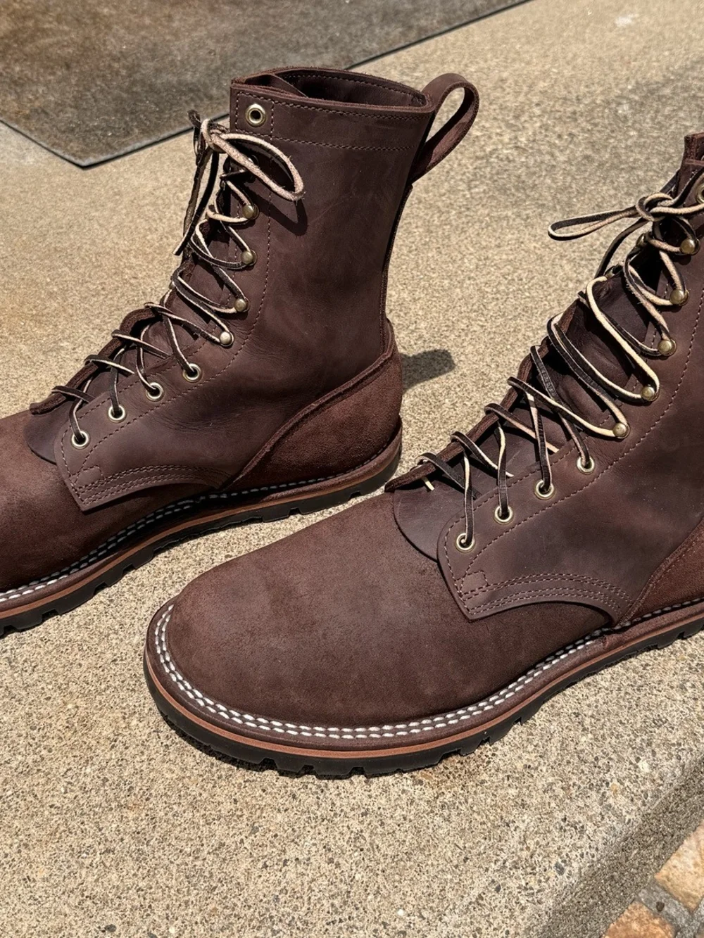 Nick's Boots Zero Drop Strider 1964 Mahogany - Men's 13E